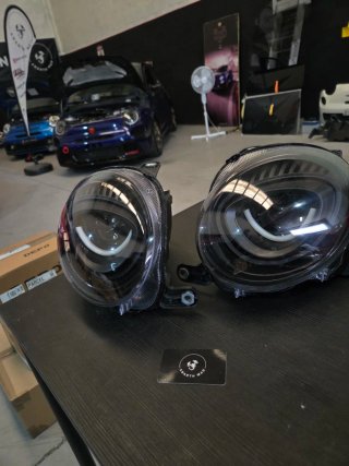 Abarth Faros Modificados Led Xenon Halógenos