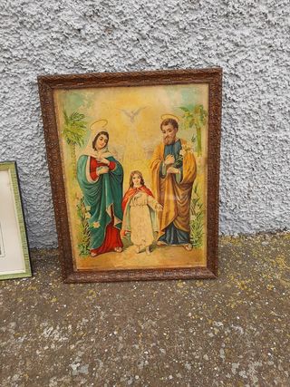 Antiguo cuadro religioso. Mas de cien años