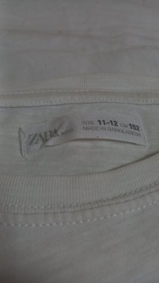 Camiseta blanca básica Zara 