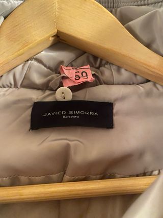 chaqueton mujer plumas Javier Simorra 