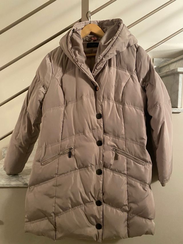 chaqueton mujer plumas Javier Simorra