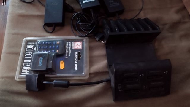 PS2 ADAPTADOR MANDO Y CARGADOR