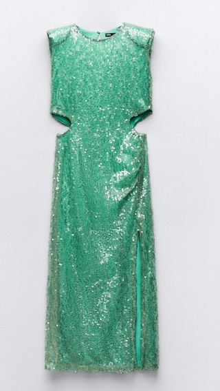 Vestido lentejuelas midi - ocasiones especiales XS