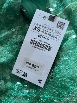 Vestido lentejuelas midi - ocasiones especiales XS