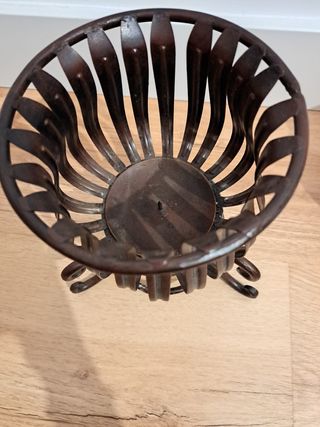 Portavelas, farol de metal