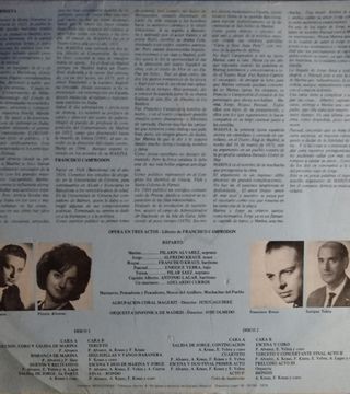 Vinilo opera "Marina"