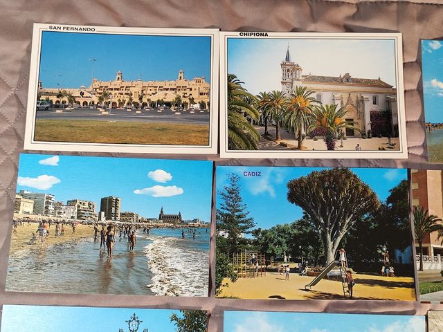 CÁDIZ. Lote 22 postales antiguas, nuevas.