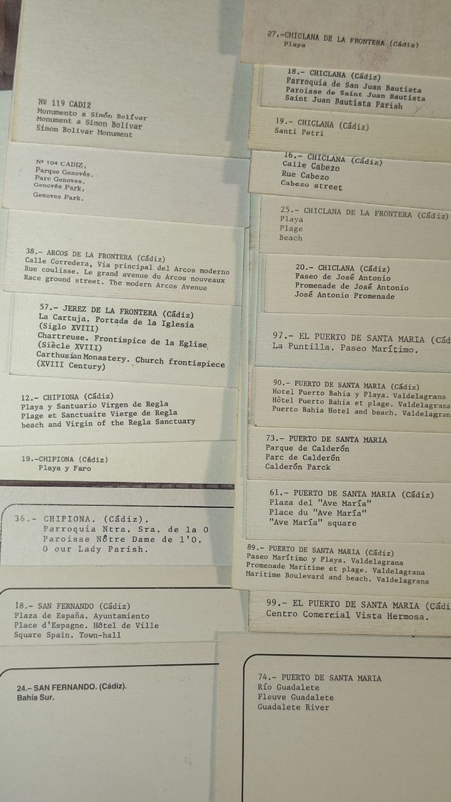 CÁDIZ. Lote 22 postales antiguas, nuevas.