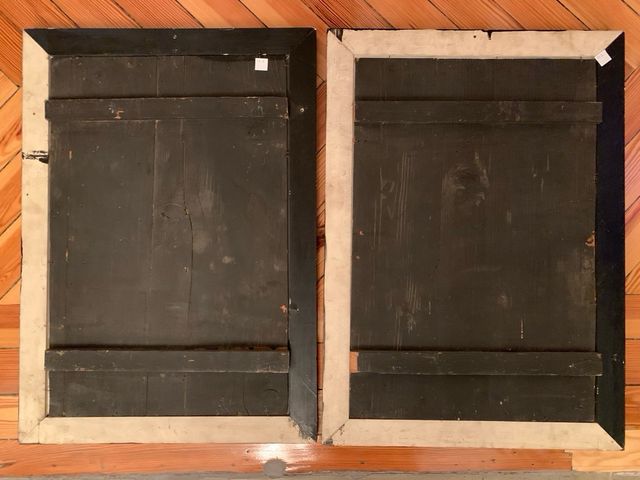 Pareja de cuadros paisajes chinos