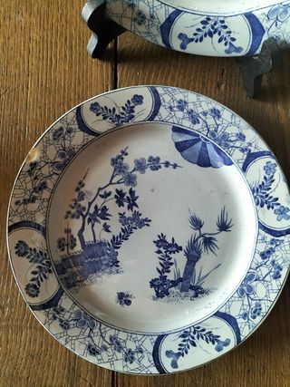 Set de Platos loza francesa Creul Montereau.