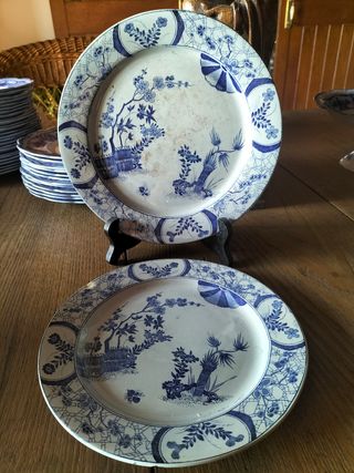 Set de Platos loza francesa Creul Montereau.