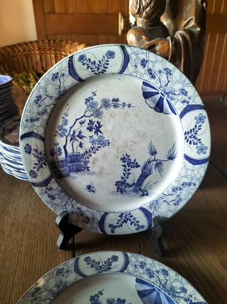 Set de Platos loza francesa Creul Montereau.