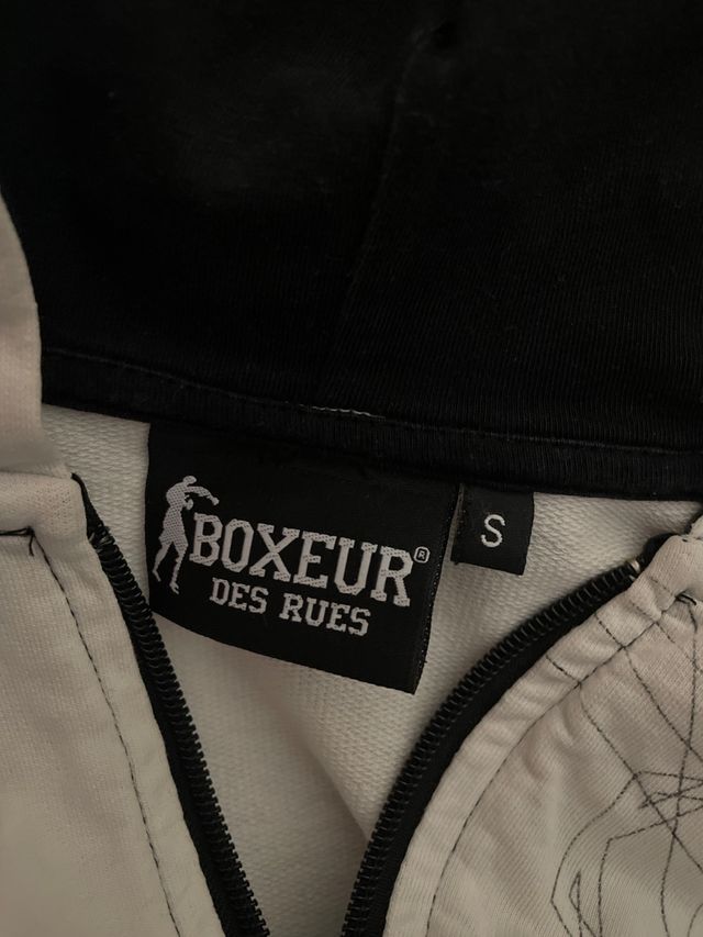 Chaqueta de chándal Boxeur negra y blanca