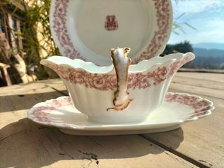 Salsera porcelana francesa Limoges.