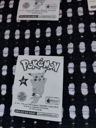 13 Cromos Originales Pokémon Merlín Collections