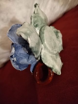 Porta candela in ceramica