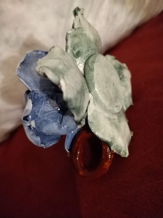 Porta candela in ceramica