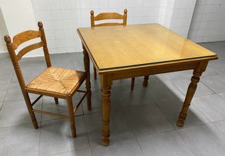 Mesa madera bodega rustica