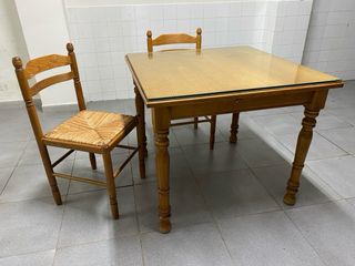 Mesa madera bodega rustica