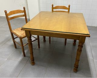 Mesa madera bodega rustica