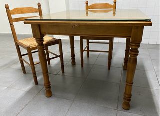 Mesa madera bodega rustica