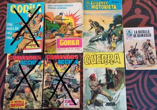 Lote Comics tebeos guerra variados