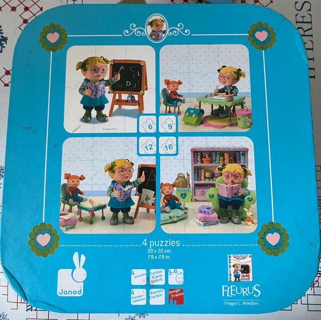 Juego 4 Puzzles evolutivos Janod