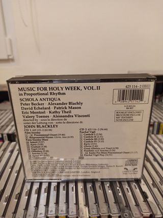 CDs 2 canto gregoriano,musik for holy we