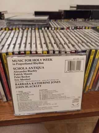 CDs 2 canto gregoriano,musik for holy we