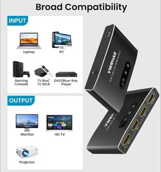 Conmutador HDMI de 3 puertos