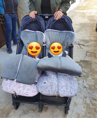 SILLA DE PASEO DOBLE INGLESINA, azul marino.