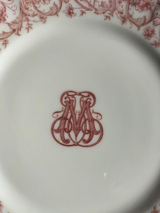 Set de 10 platos llanos de porcelana Limoges.