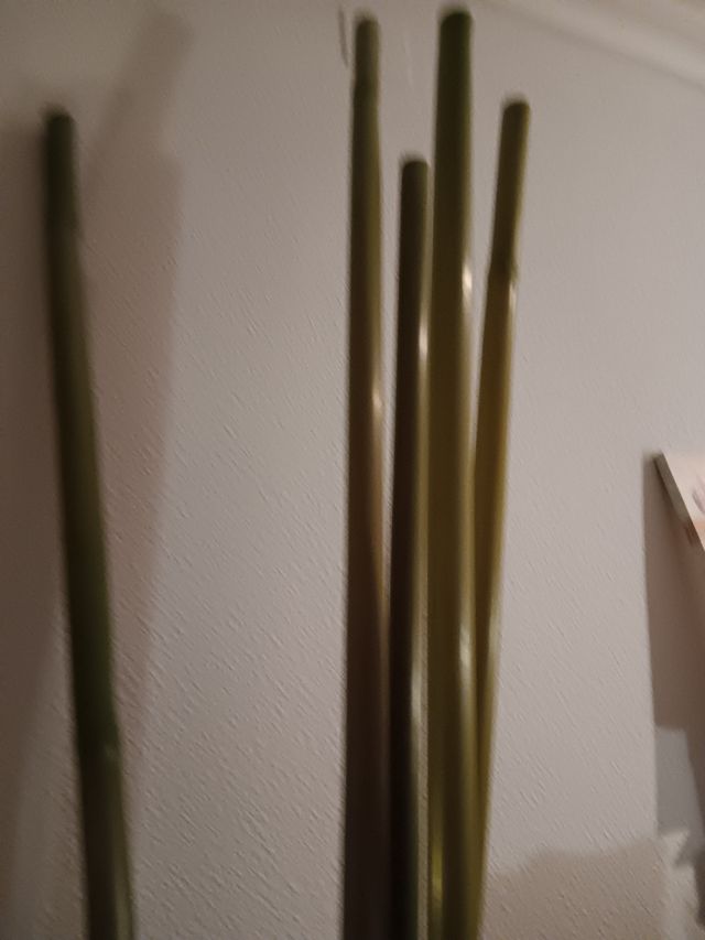 Macetero decorativo con cañas