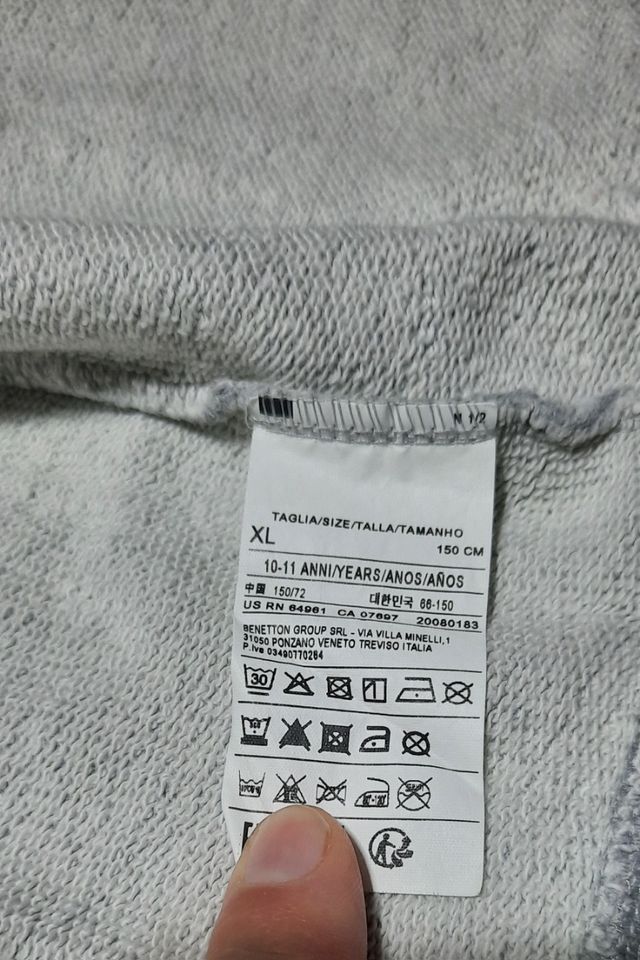 2 felpe Benetton bambina 10-11 anni