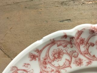 Set de 5 platos de postre porcelana de Limoges.