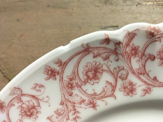 Set de 5 platos de postre porcelana de Limoges.