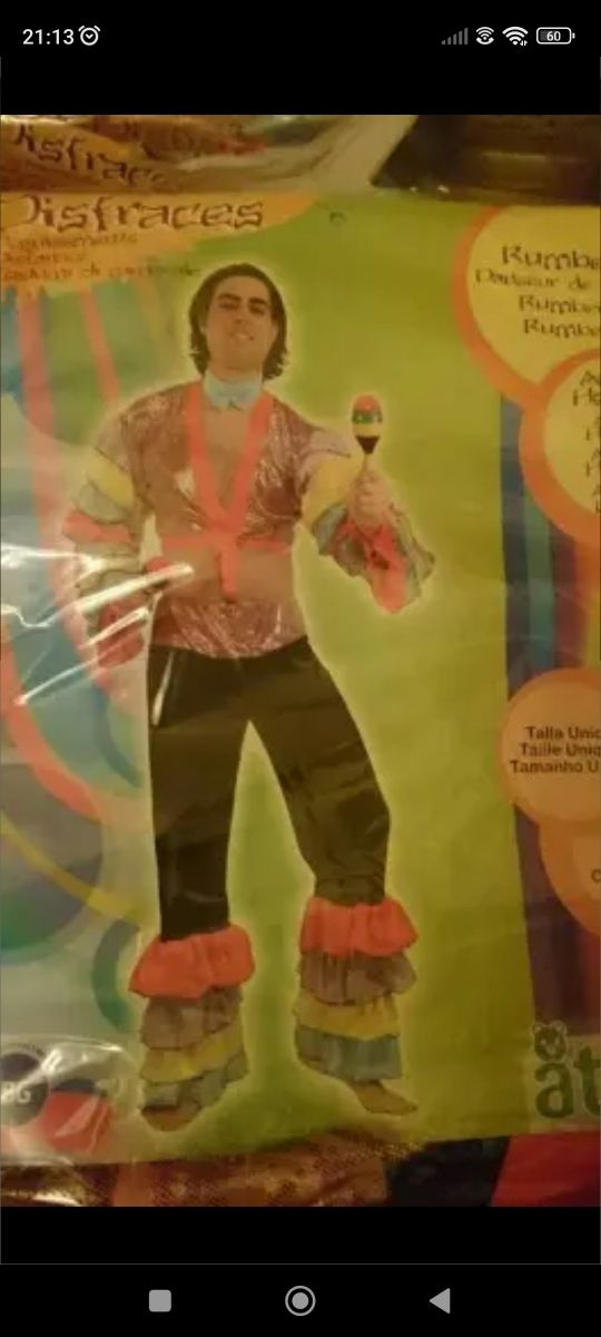 Disfraz adulto rumbero