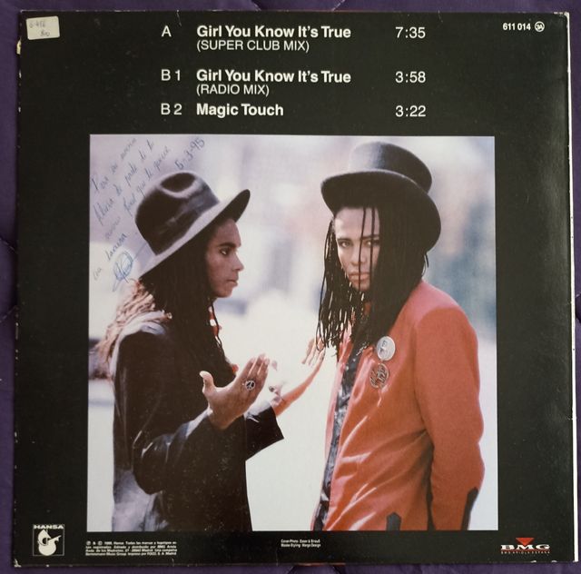 Vinilo Milli Vanilli