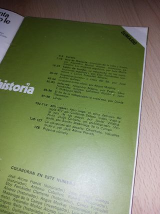 LIBROS - Historia 16 - n° 31 n° 34 extra VII 1978
