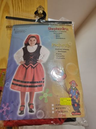 Disfraz pastora 7-9 años