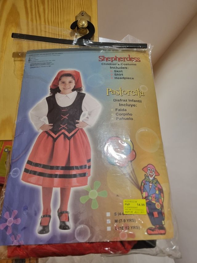 Disfraz pastora 7-9 años