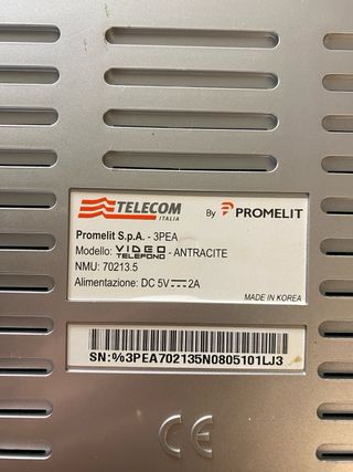 Telefono video telefono Telecom Promelit