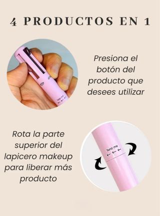 Lapiz de maquillaje 4 en 1