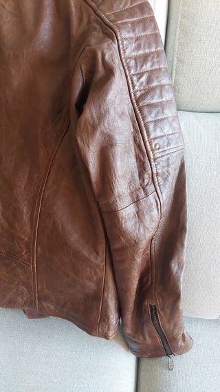 Abrigo de Cuero Marrón