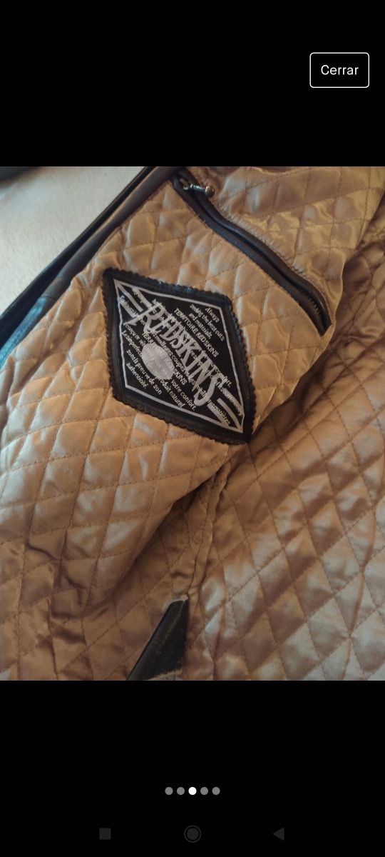 Chaqueta de cuero marca Redskins