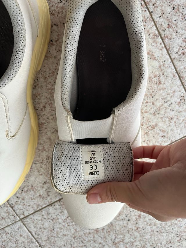 Scarpe antinfortunistiche bianche Exena taglia 40