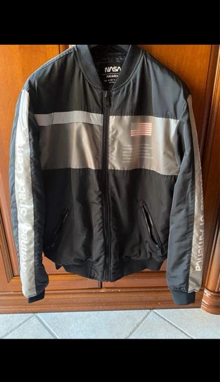 Bomber nero e grigio