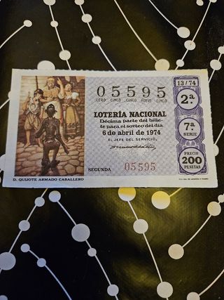 Decimos loteria antiguos