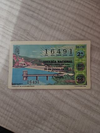 Decimos loteria antiguos