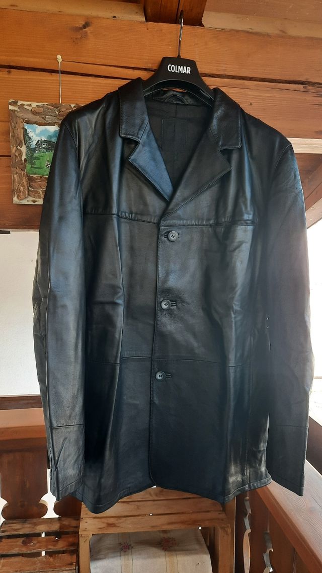 Giacca pelle uomo XXL